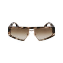 Brown Metal Sunglasses
