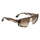 Brown Metal Sunglasses