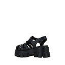 Black Acetate Platform Sandals