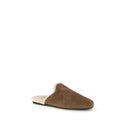 Brown Calf Leather Bos Taurus Mules