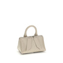 Beige Calf Leather Bos Taurus Handbag