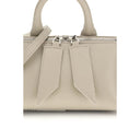 Beige Calf Leather Bos Taurus Handbag