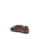 Brown Calf Leather Bos Taurus Slip-On Loafers