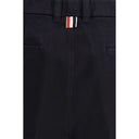 Blue Polyester Bermuda Shorts