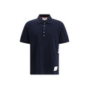 Blue Cotton Polo Shirt