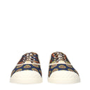 Multicolor Fabric Low Top Sneakers