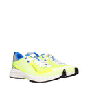 Yellow Fabric Athletic Sneakers