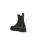 Black Calf Leather Bos Taurus Ankle Boots