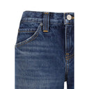 Blue Cotton Jeans Denim
