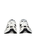 White Fabric Athletic Sneakers