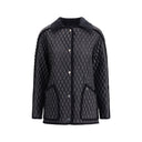 Black Polyamide Full-Length Jacket