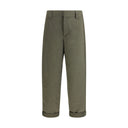 Green Cotton Chino Pants
