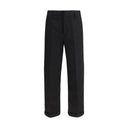 Black Cotton Chino Pants