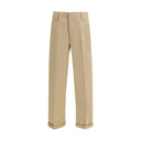 Bicolor Cotton Chino Pants