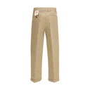 Bicolor Cotton Chino Pants