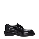 Black Leather Slip-On Loafers