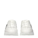 White Leather Athletic Sneakers