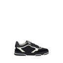 Black Fabric Low Top Sneakers