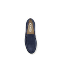 Blue Calf Leather Bos Taurus Slip-On Loafers