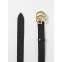 Black Leather Regular Belt