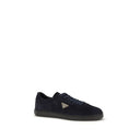 Blue Calf Leather Bos Taurus Low Top Sneakers