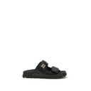 Black Napa Leather / Calf Bos Taurus Slippers