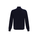 Blue Fleece Wool Cardigan