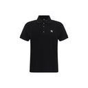 Black Cotton Polo Shirt