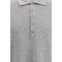 Gray Cotton Polo Shirt