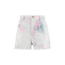 Multicolor Denim Shorts