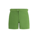 Green Polyester Swim Shorts