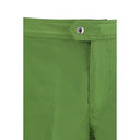 Green Polyester Swim Shorts