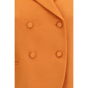 Orange Fleece Wool Coat
