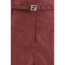 Bordeaux Silk Dress Pants