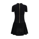Black Viscose Casual Dress