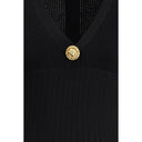 Black Viscose Casual Dress