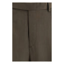 Bicolor Fleece Wool Casual Pants
