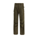 Green Cashmere Cargo Pants