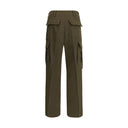 Green Cashmere Cargo Pants