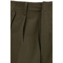 Green Cashmere Cargo Pants
