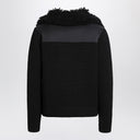 Moncler Grenoble Black padded wool cardigan