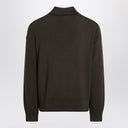 Moncler Cardigan with padded nylon knit sleeves