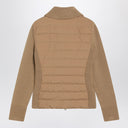 Moncler Beige padded wool cardigan