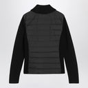 Moncler Black padded wool cardigan