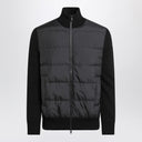 Moncler Black padded zip cardigan