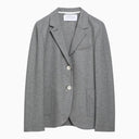 Harris Wharf London Light grey single-breasted cotton jacket