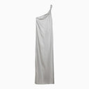 Loulou Studio Adela silver grey silk long dress