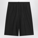 Loulou Studio Bermuda in black virgin wool