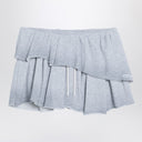 Acne Studios Grey fleece ruffle mini skirt