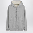 Acne Studios Grey hooded zipper sweater